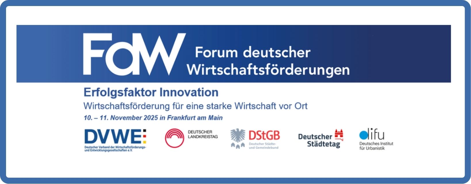 Forum deutscher Wirtschaftsförderungen 2025